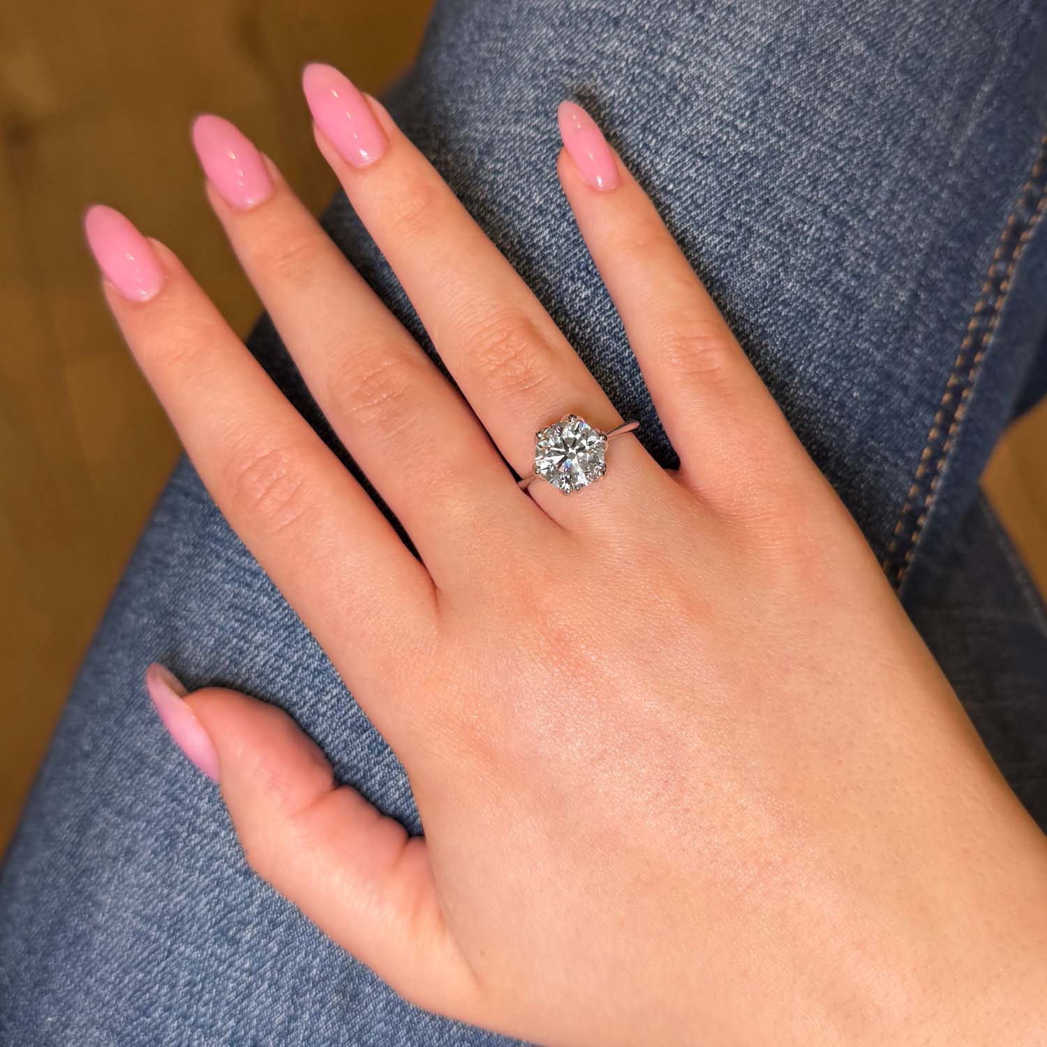 Solstice Solitaire Lab Grown Diamond Engagement Ring