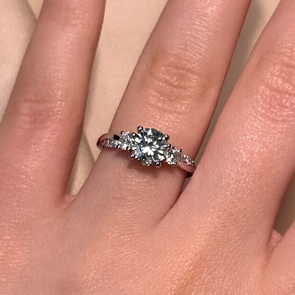 Nova Twisted Band Lab Grown Diamond Engagement Ring