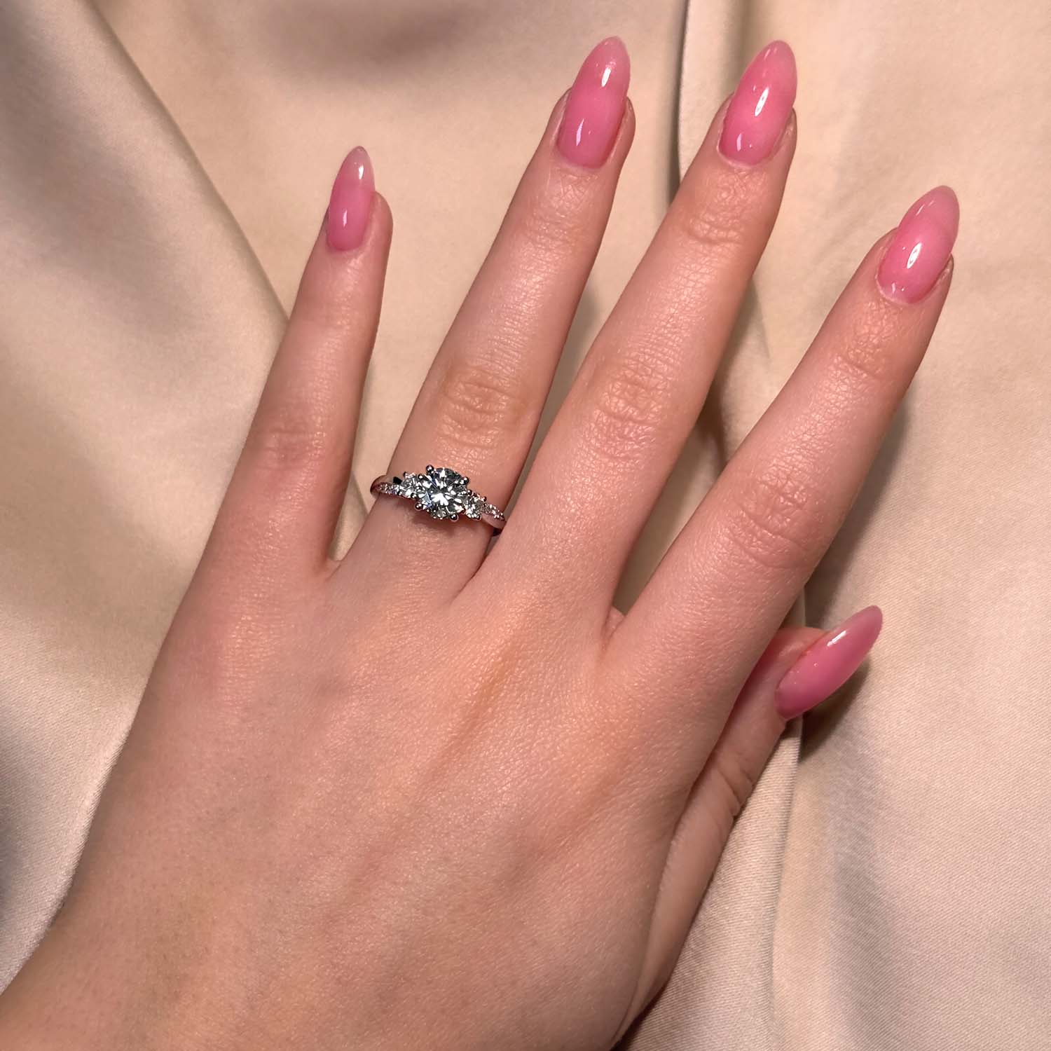 Nova Twisted Band Lab Grown Diamond Engagement Ring