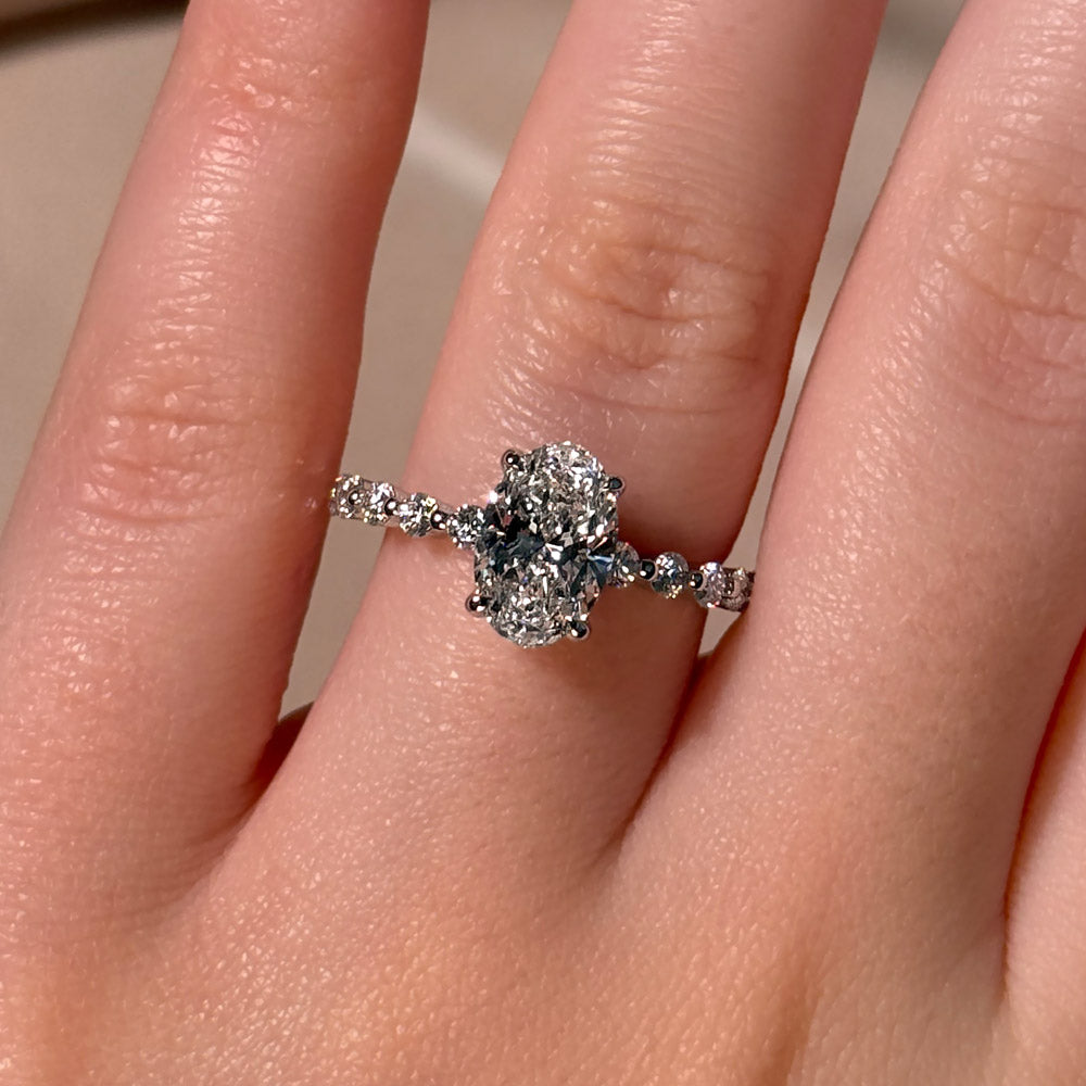 Celeste Shared Prong Lab Grown Diamond Engagement Ring