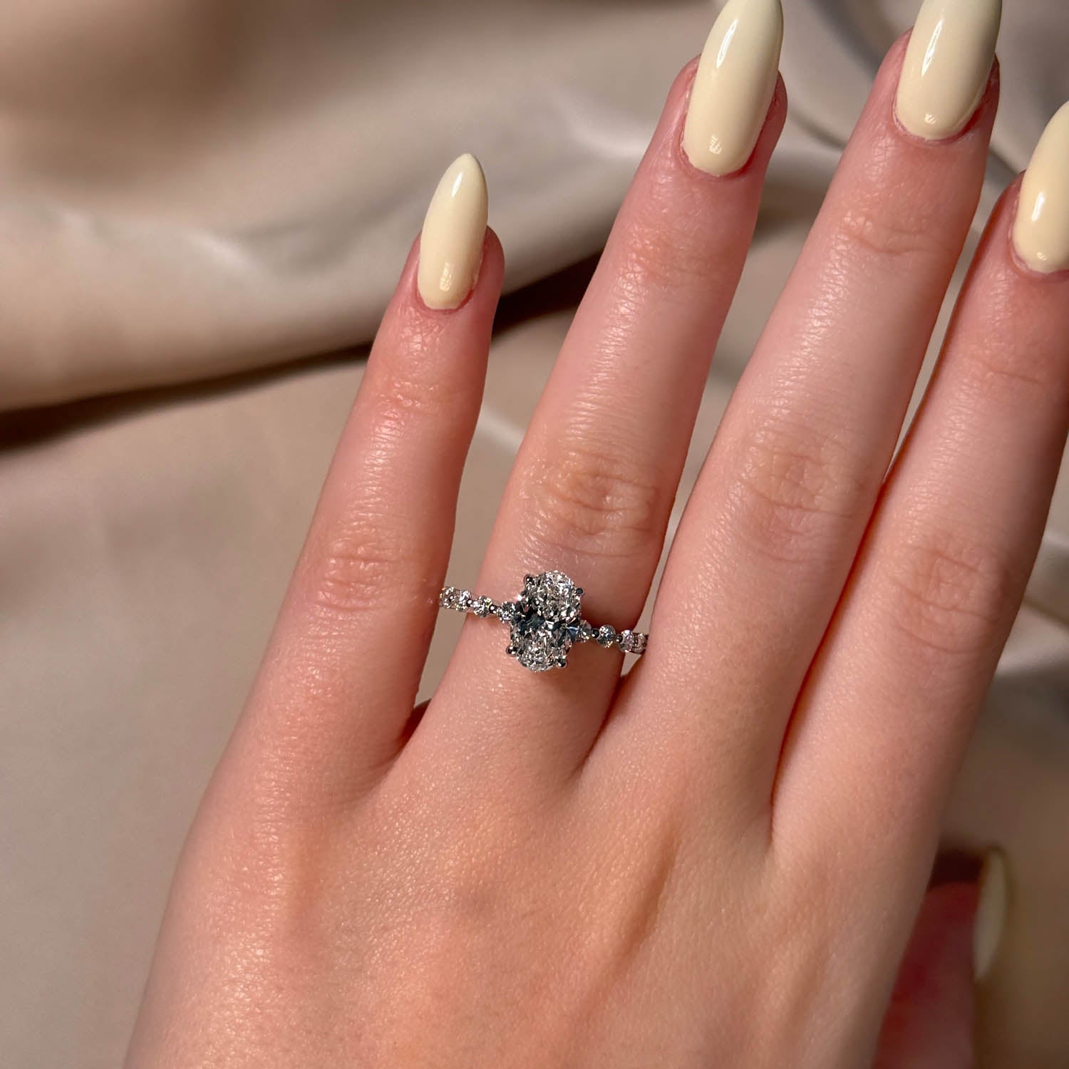Celeste Shared Prong Lab Grown Diamond Engagement Ring