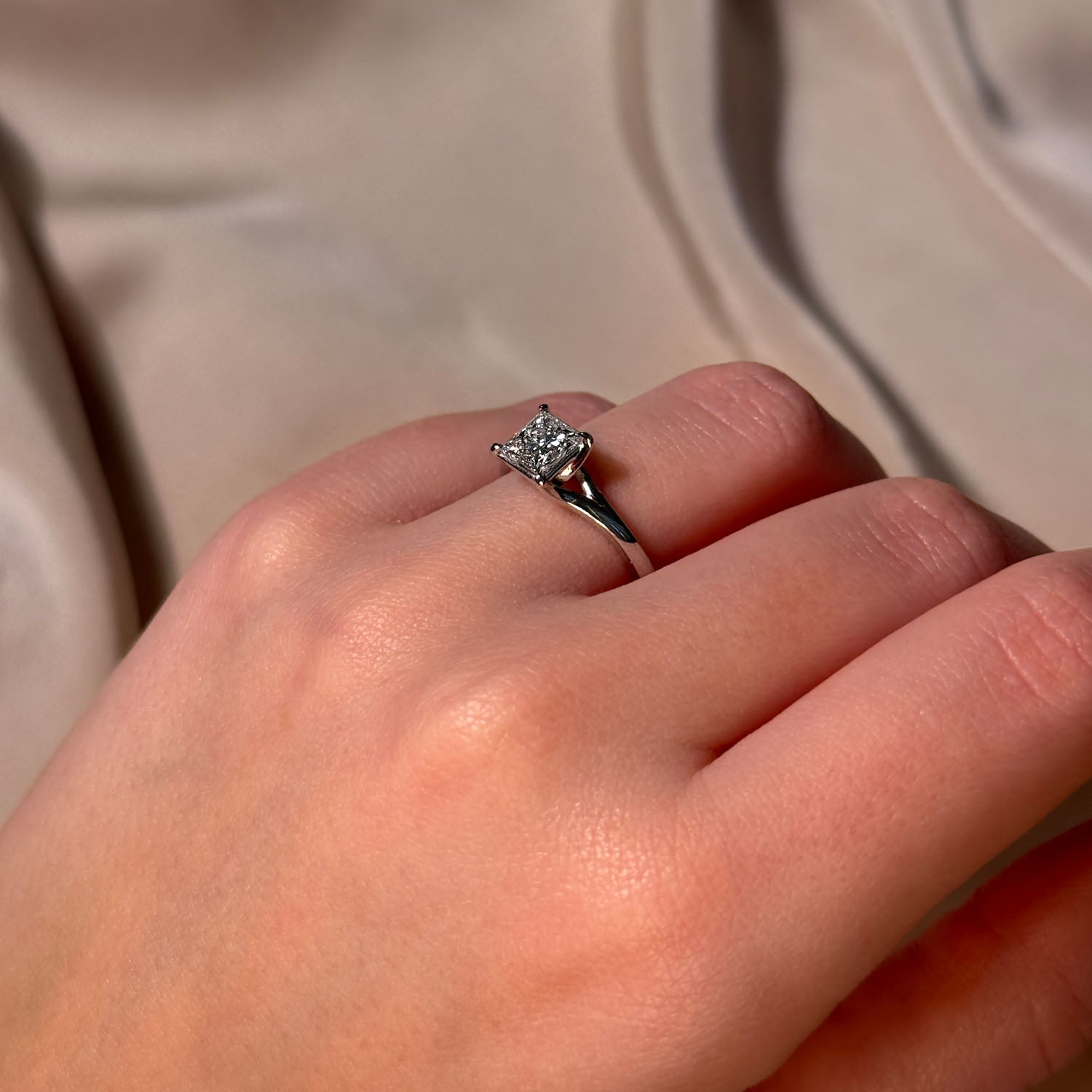 Odette Solitaire Lab Grown Diamond Engagement Ring