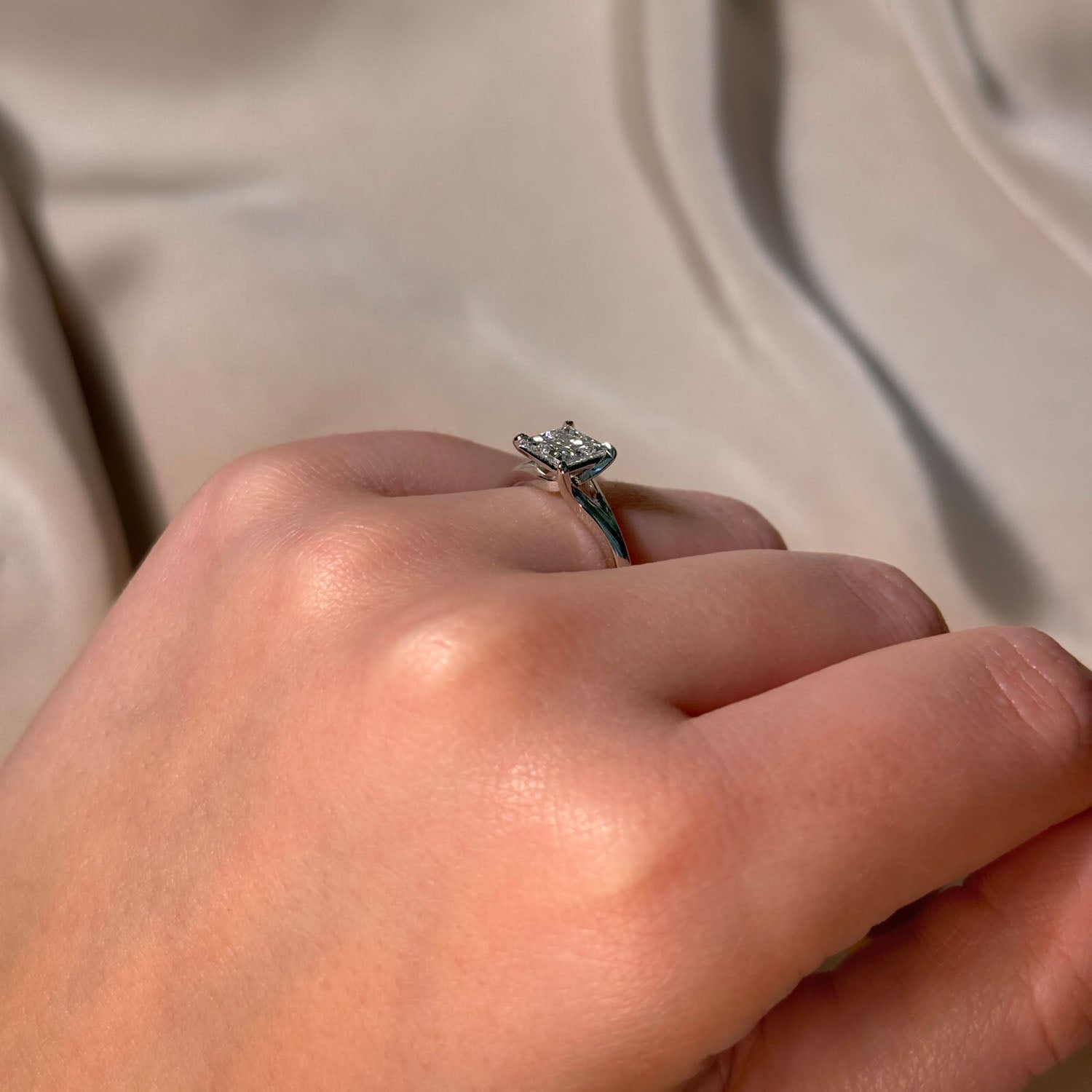 Odette Solitaire Lab Grown Diamond Engagement Ring