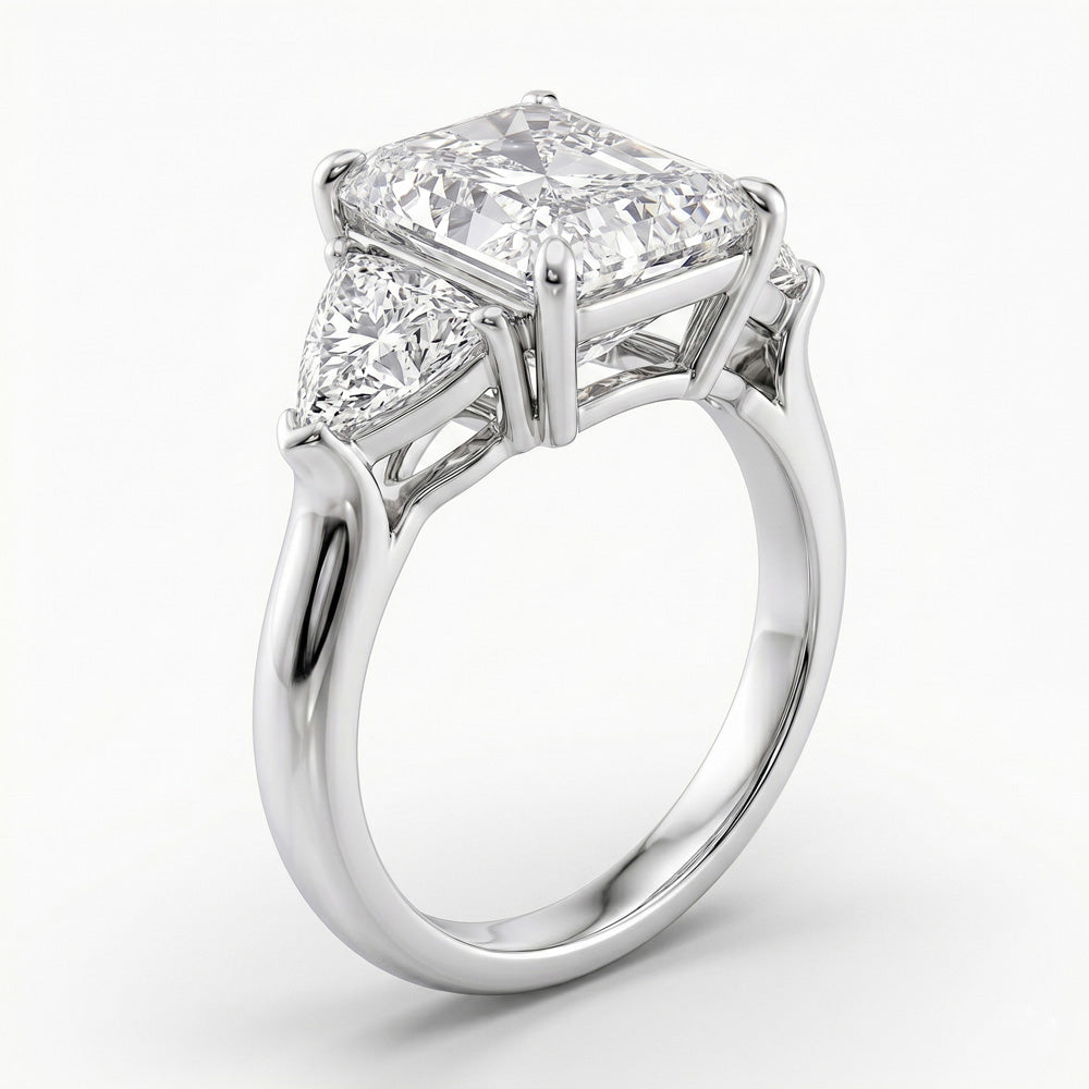 Amour Three Stone Lab Grown Diamond Engagement Ring