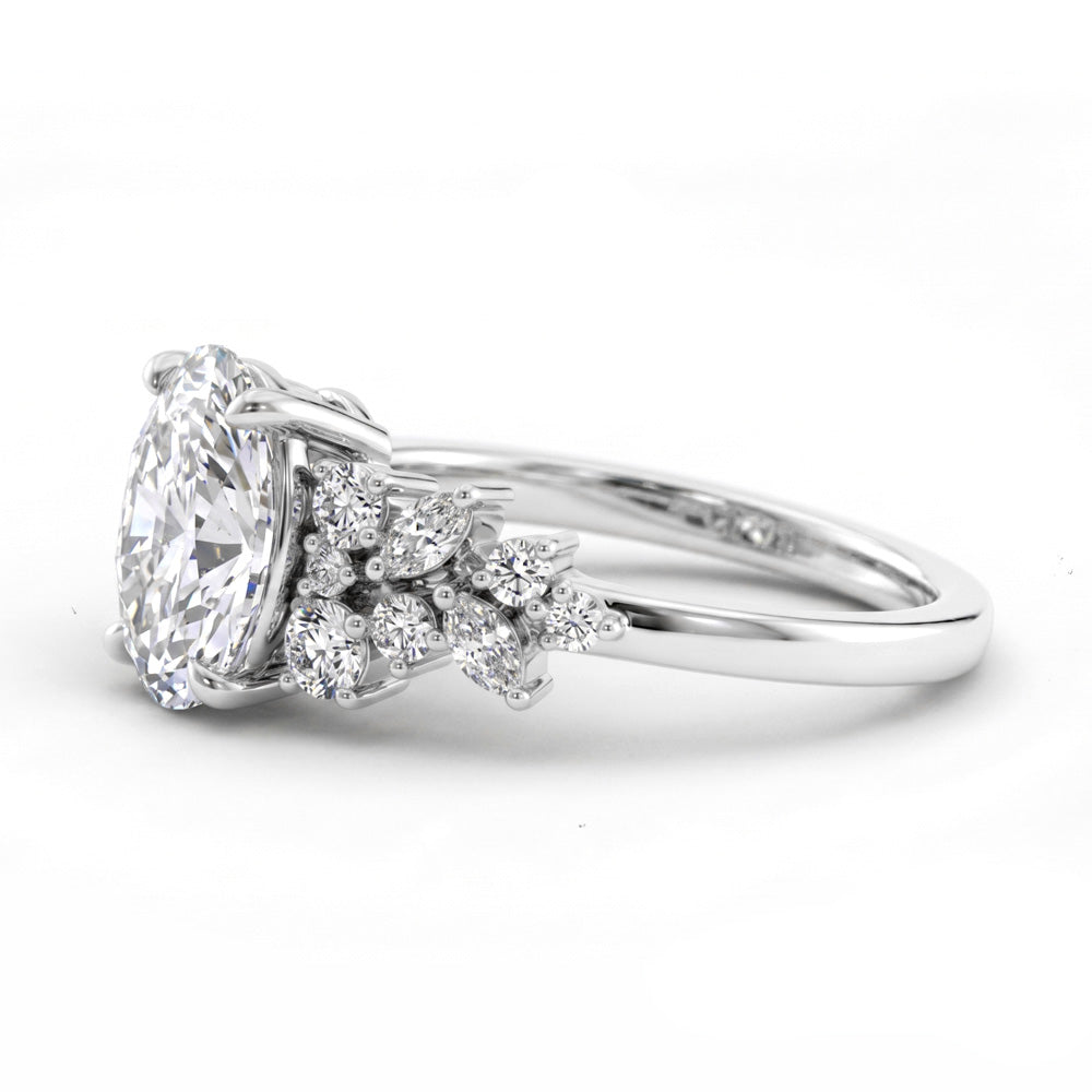 Zenith Snowdrift Lab Grown Diamond Engagement Ring