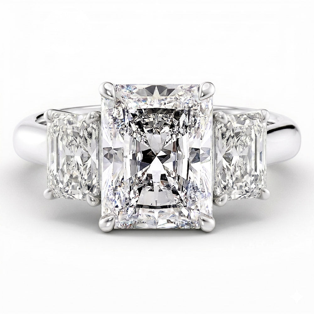 Elysian Three Stone Lab Grown Diamond Engagement Ring