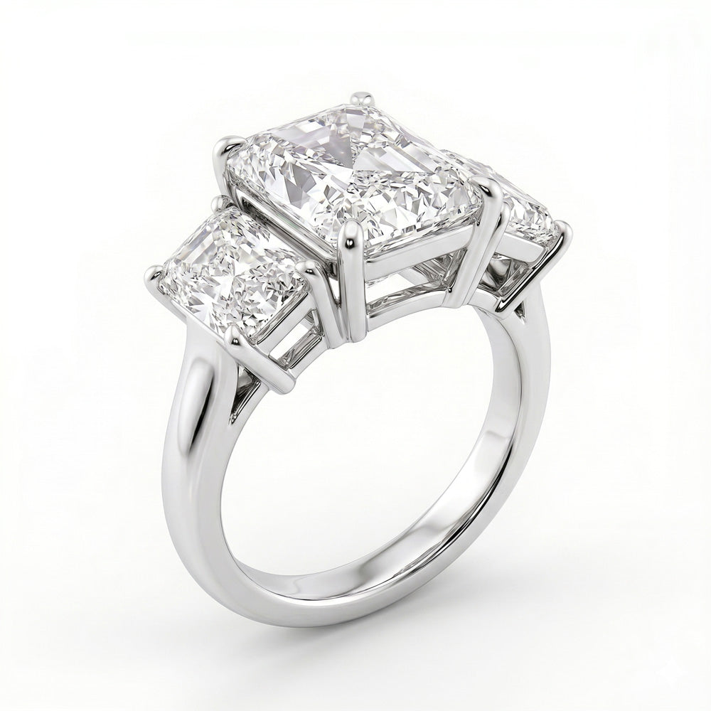Elysian Three Stone Lab Grown Diamond Engagement Ring