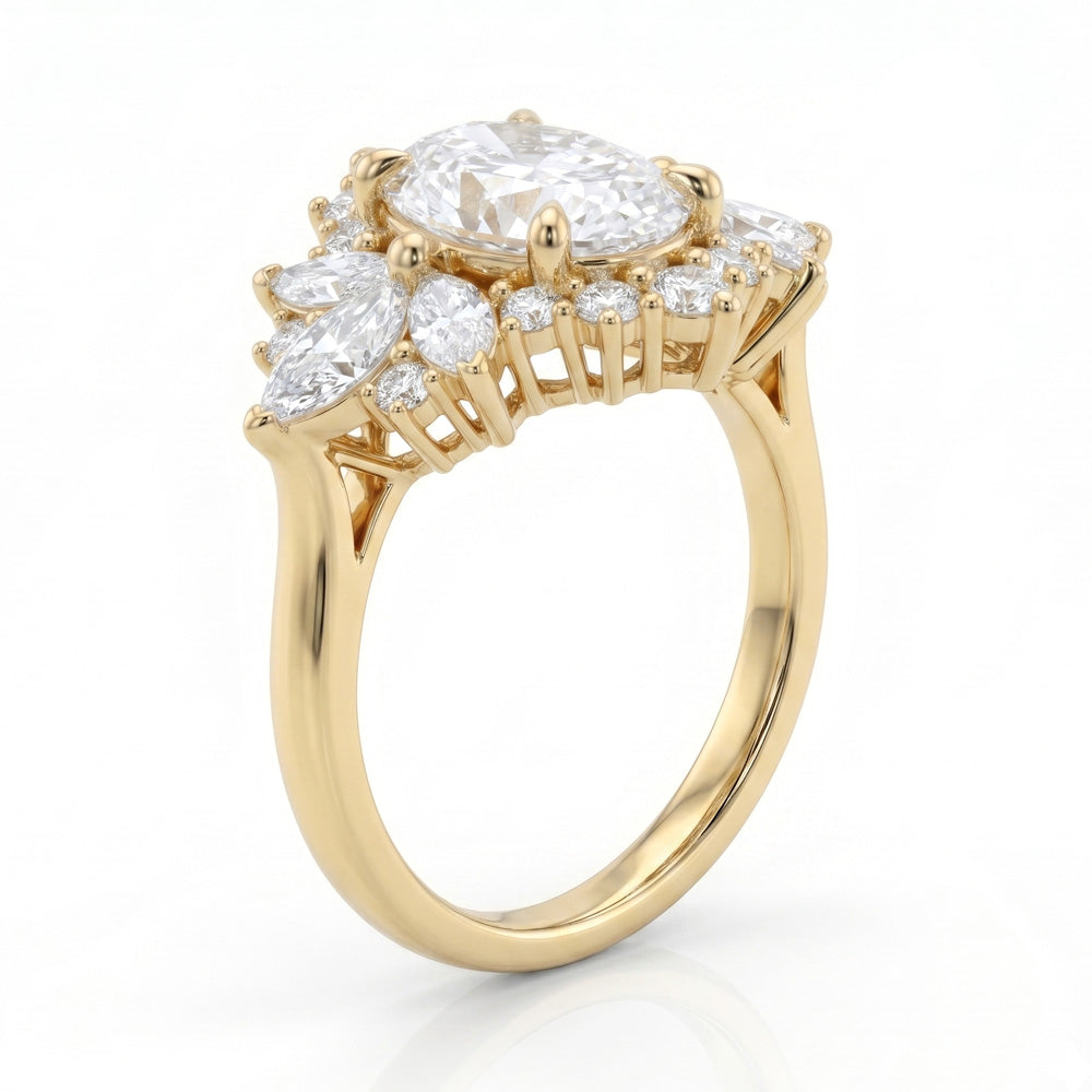 Cherish Halo Lab Grown Diamond Engagement Ring