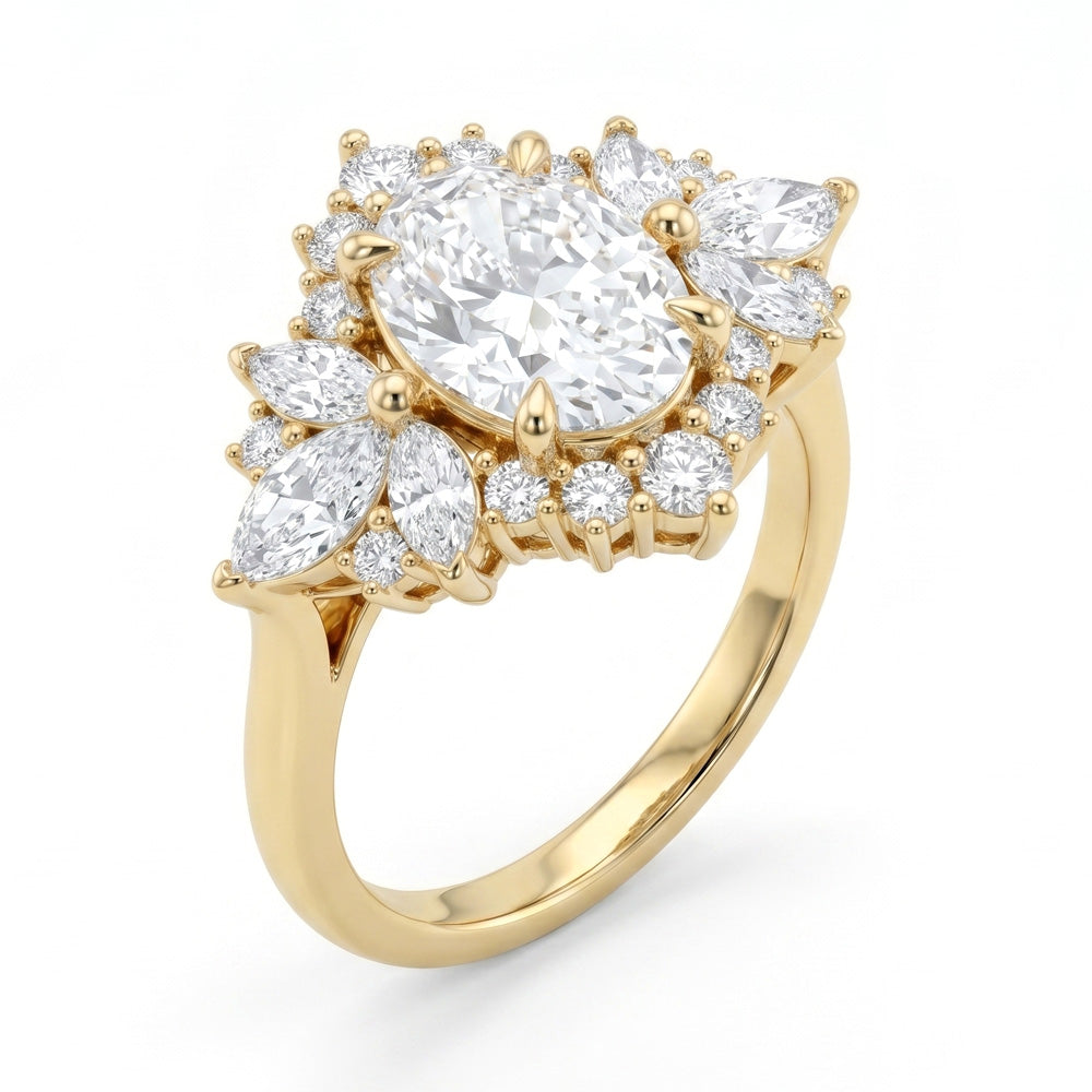 Cherish Halo Lab Grown Diamond Engagement Ring