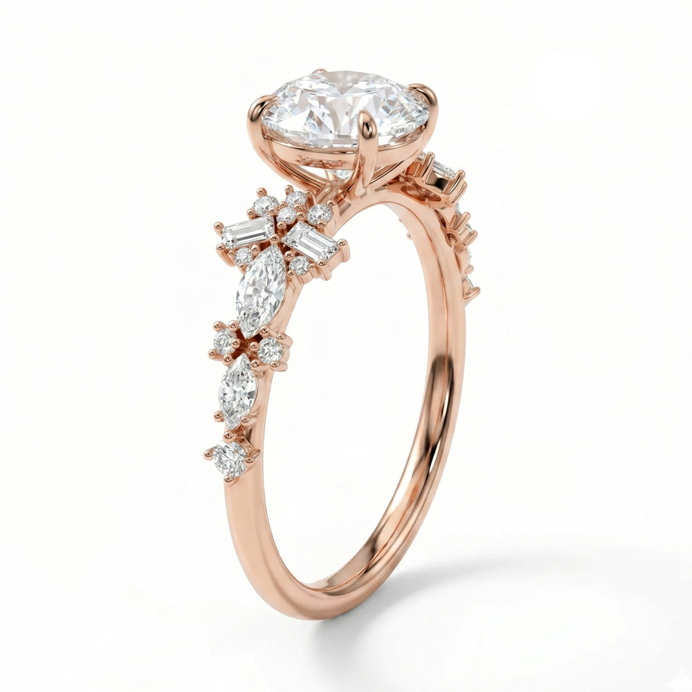 Dawn Nature Inspired Lab Grown Diamond Engagement Ring
