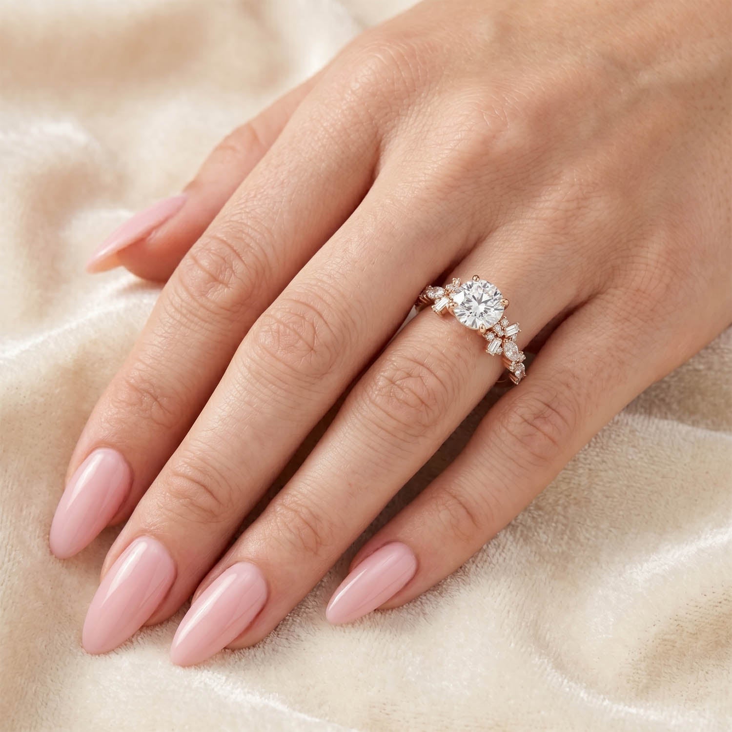 Dawn Nature Inspired Lab Grown Diamond Engagement Ring