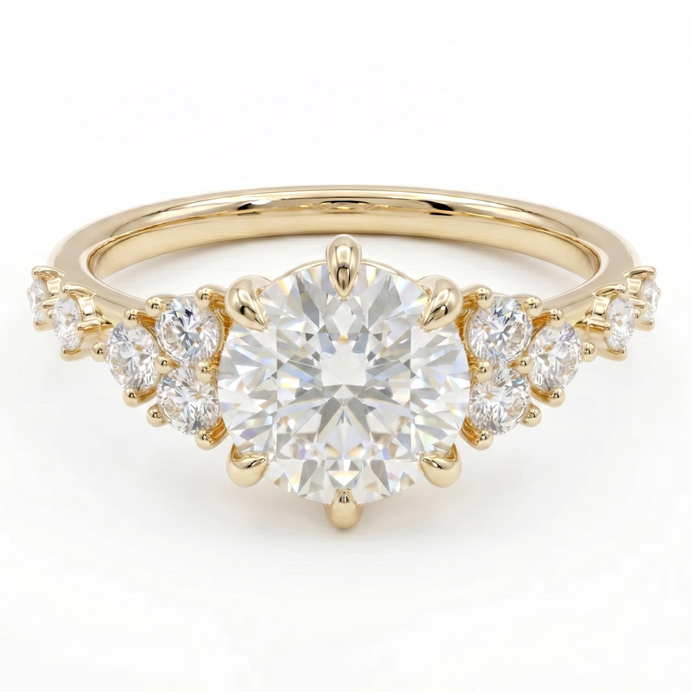 Hazel Cluster Lab Grown Diamond Engagement Ring - Featured Image