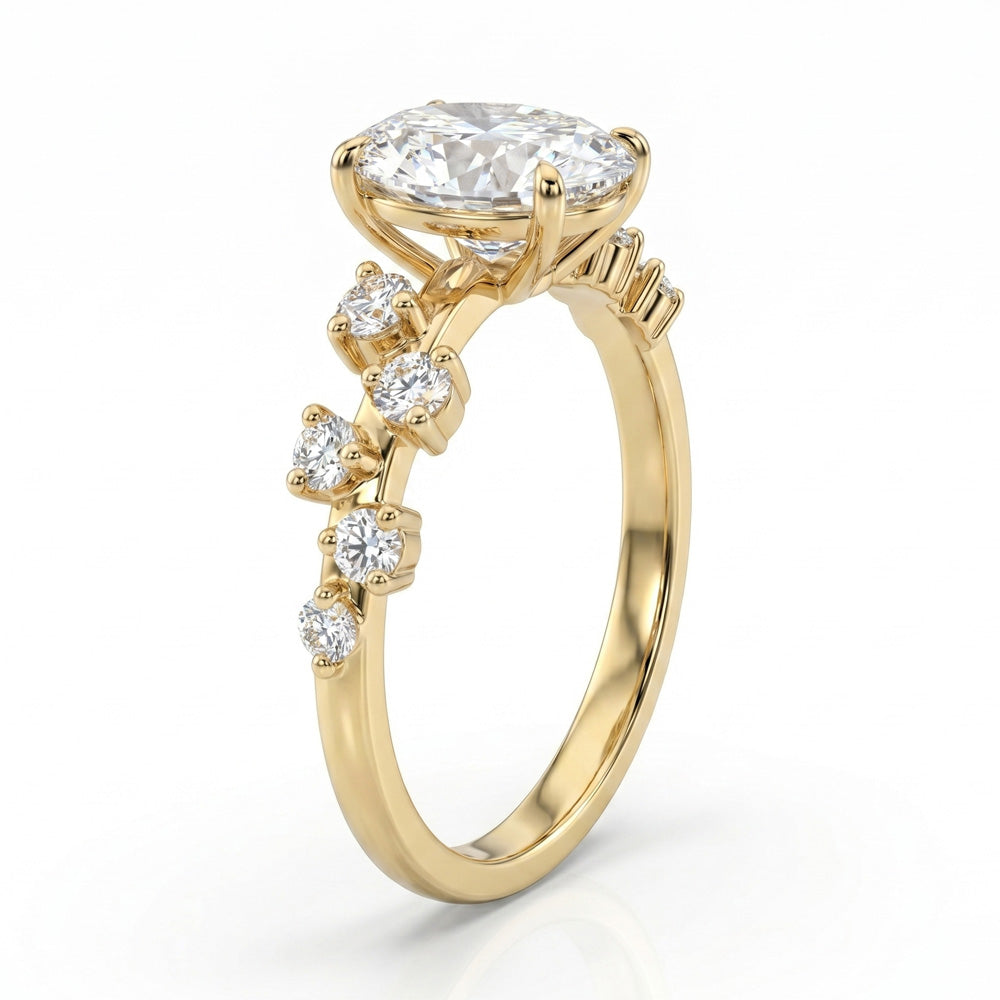 Hazel Nature Inspired Lab Grown Diamond Engagement Ring