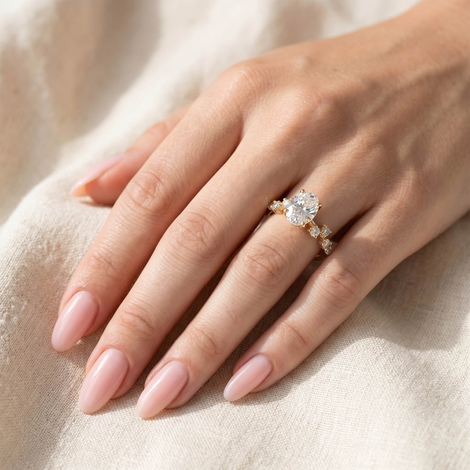 Hazel Nature Inspired Lab Grown Diamond Engagement Ring