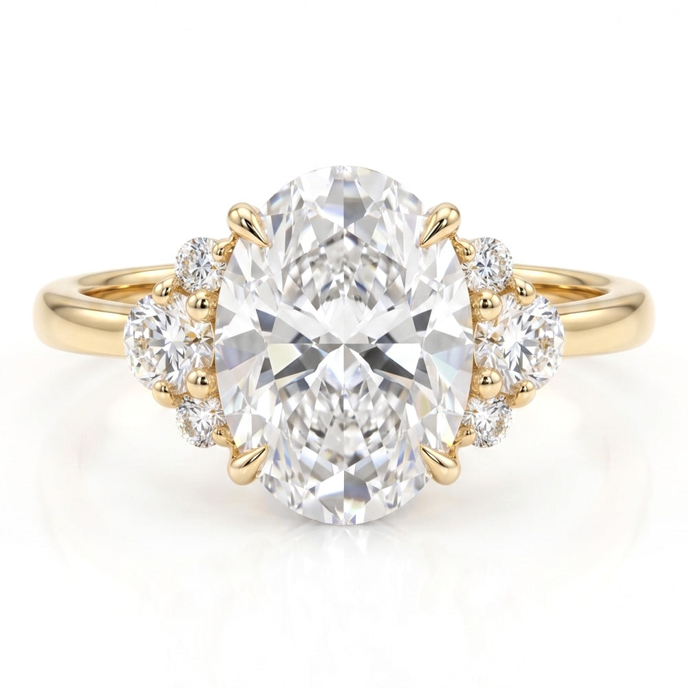 Echo Cluster Lab Grown Diamond Engagement Ring - Featured Image