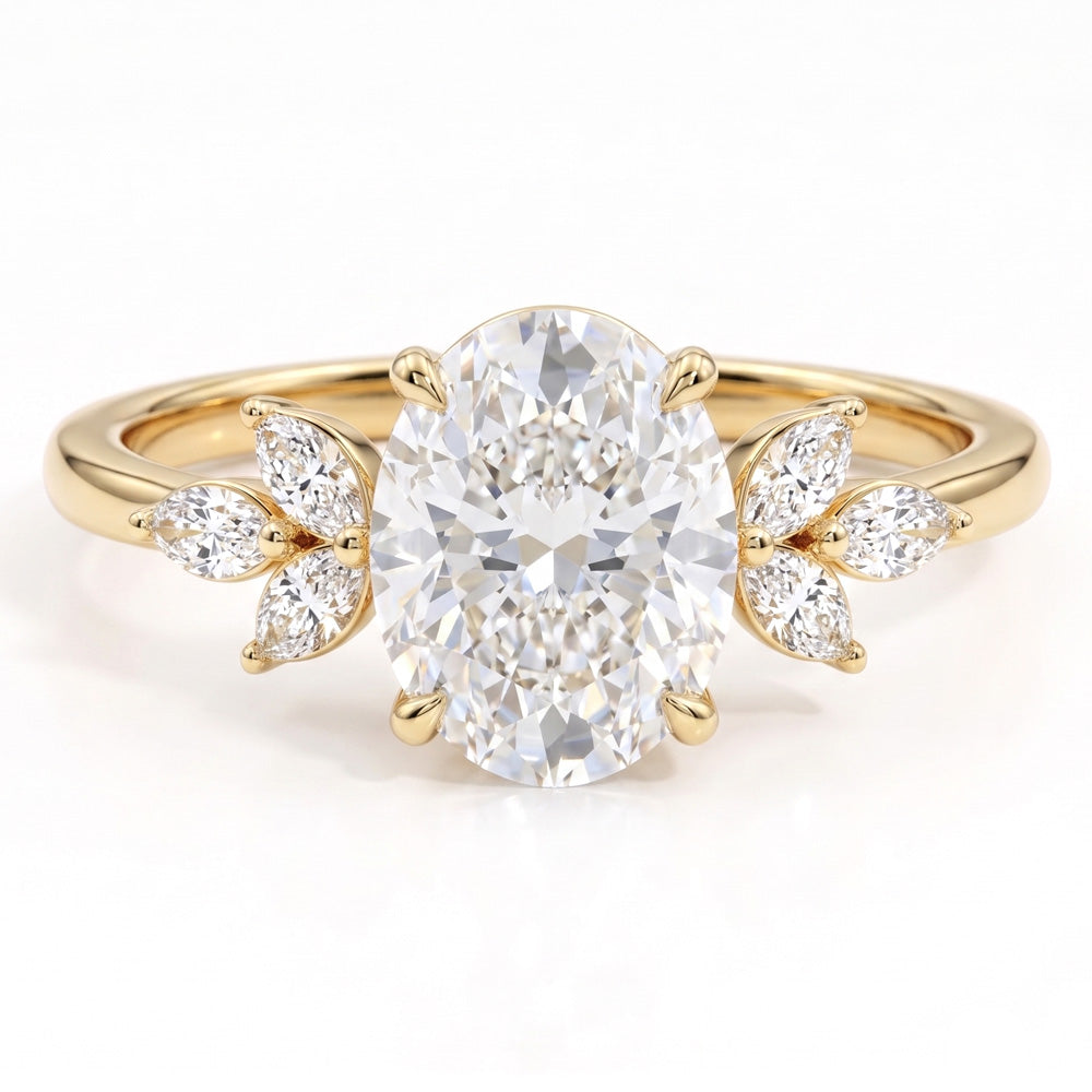 Apex Cluster Lab Grown Diamond Engagement Ring