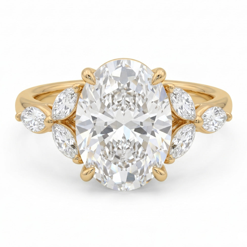 Vanguard Cluster Lab Grown Diamond Engagement Ring - Featured Image