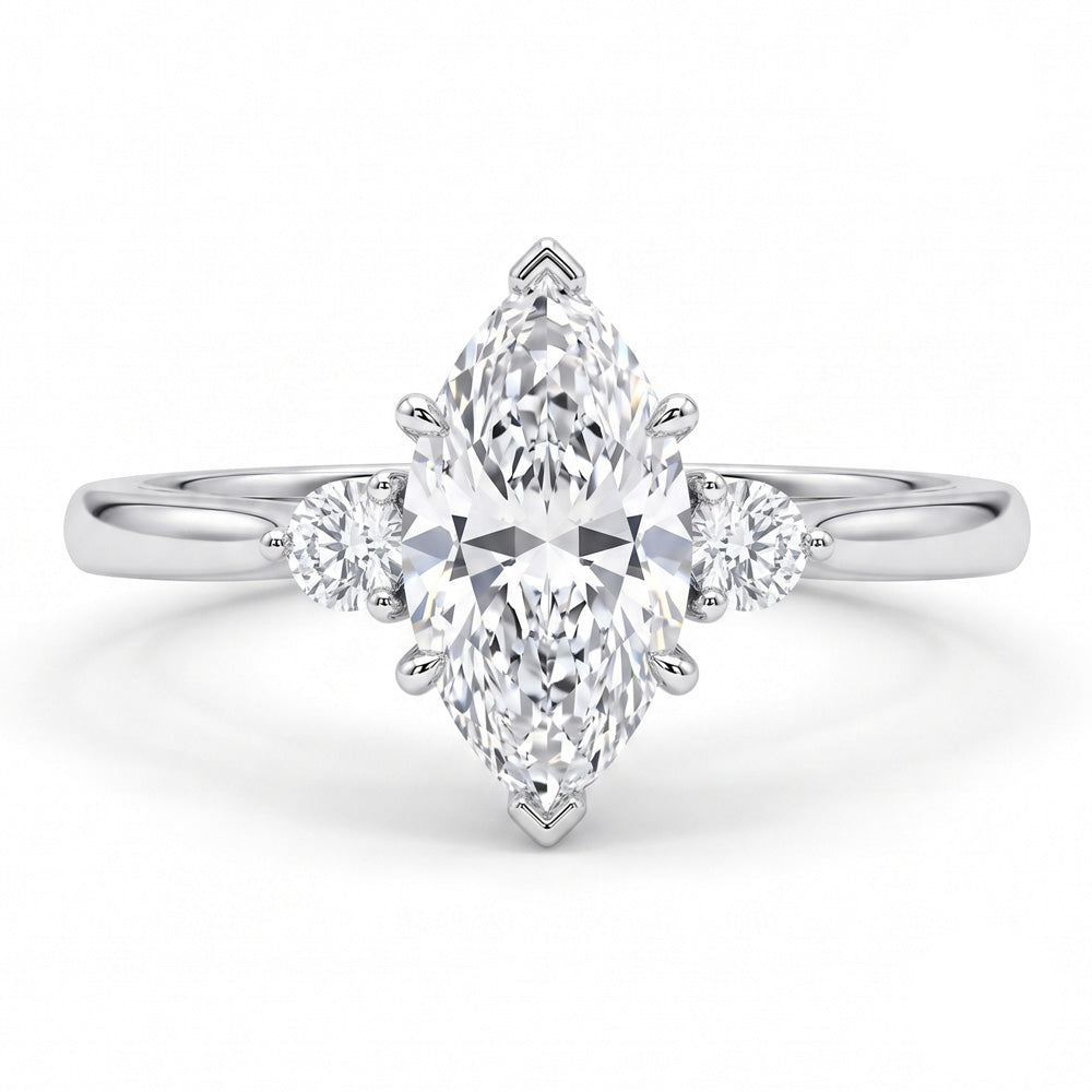Beacon Three Stone Lab Grown Diamond Engagement Ring