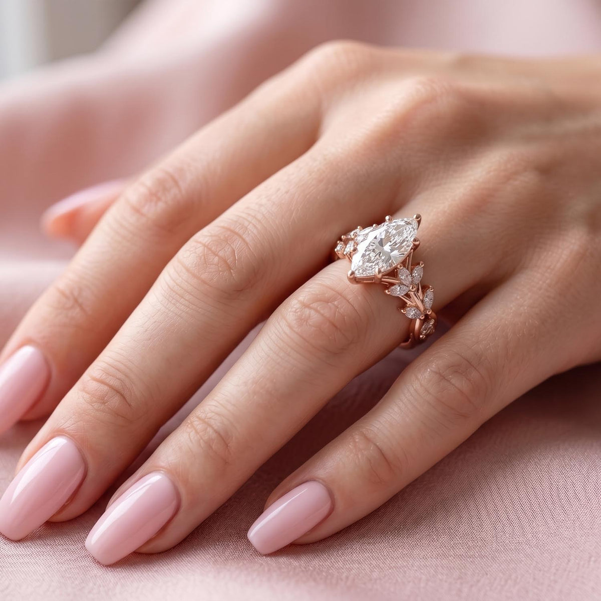 Juno Nature Inspired Lab Grown Diamond Engagement Ring