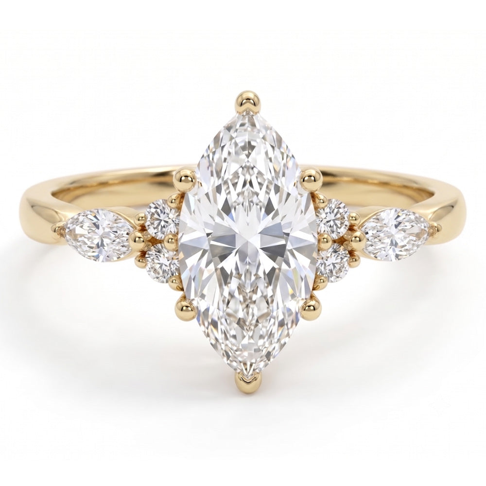 Valor Cluster Lab Grown Diamond Engagement Ring