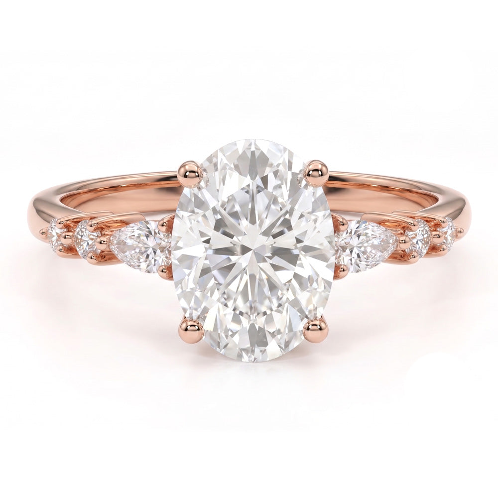 Cove Three Stone Lab Grown Diamond Engagement Ring - Featured Image