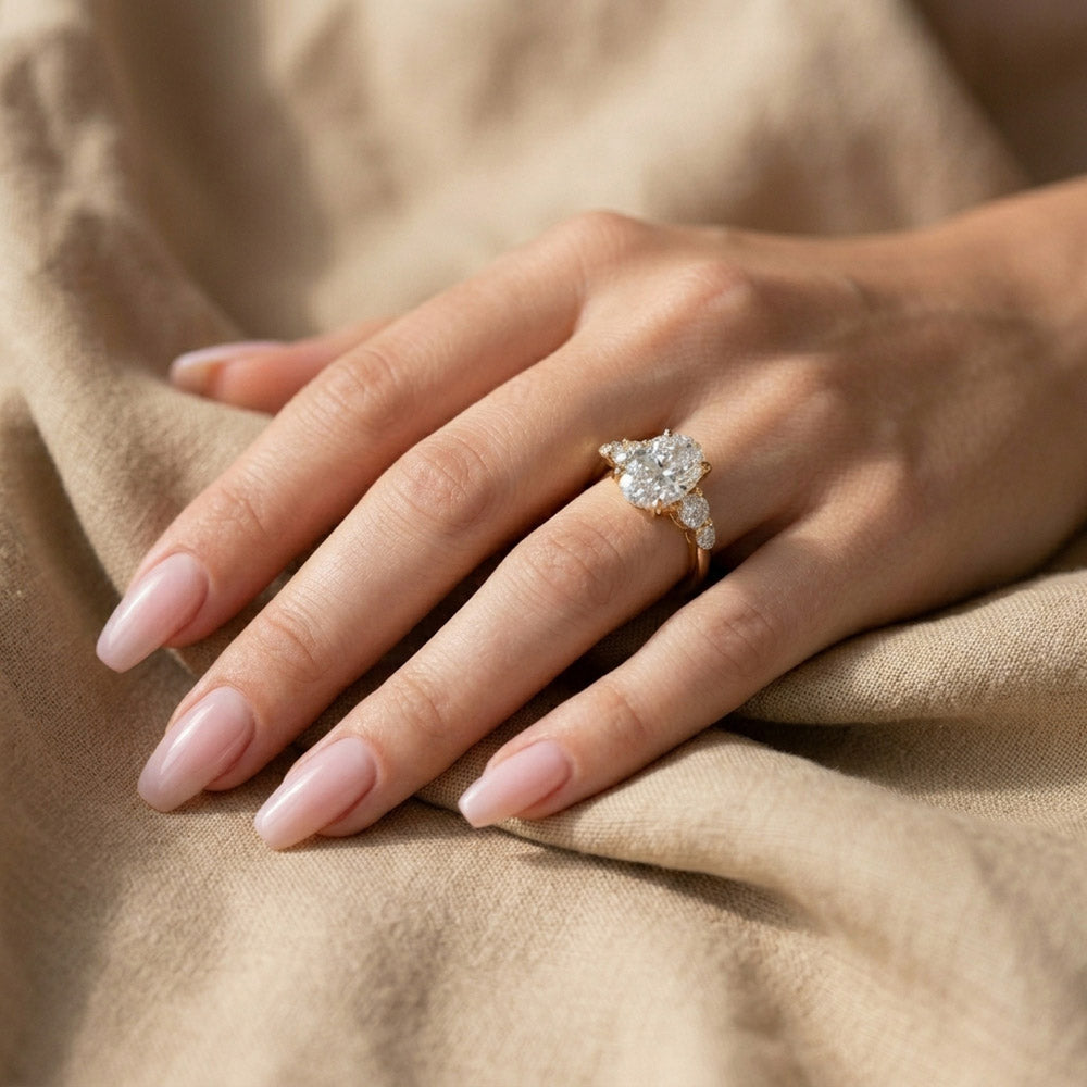 Merit Five Stone Lab Grown Diamond Engagement Ring