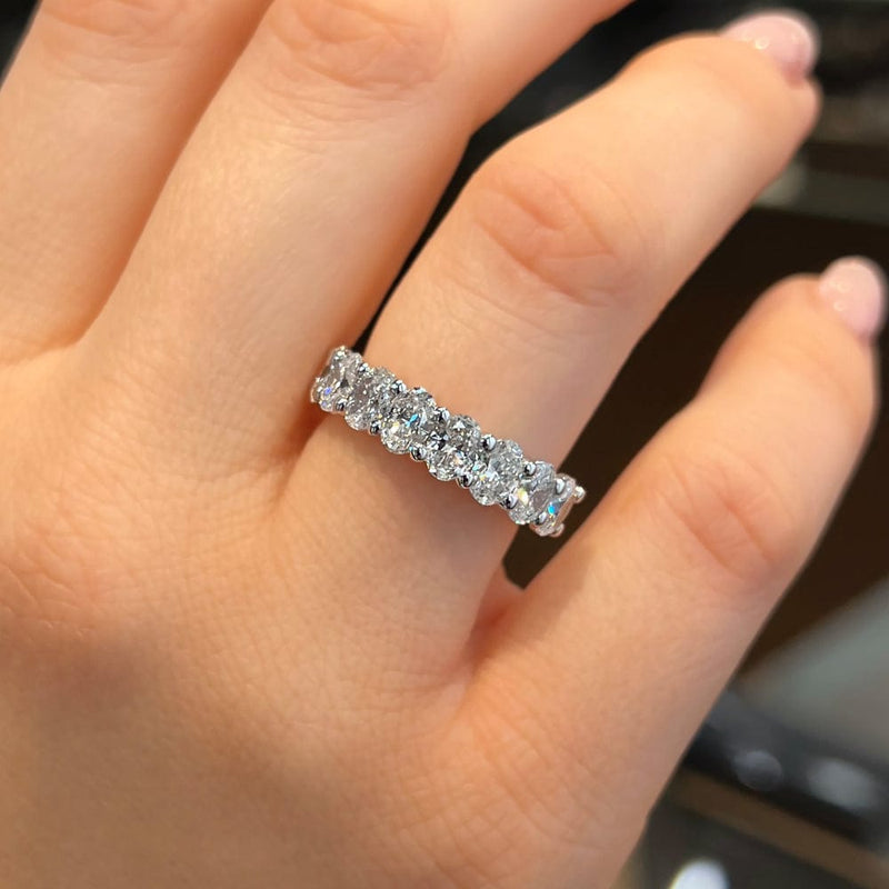 Shared Prong Lab Grown Diamond Wedding Ring