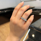 2.25 Carat Shared Prong 5mm Oval Cut Lab Grown Diamond Wedding Ring