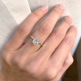 1 Carat Oval Cut Solitaire Natural Diamond Engagement Ring GIA Certified