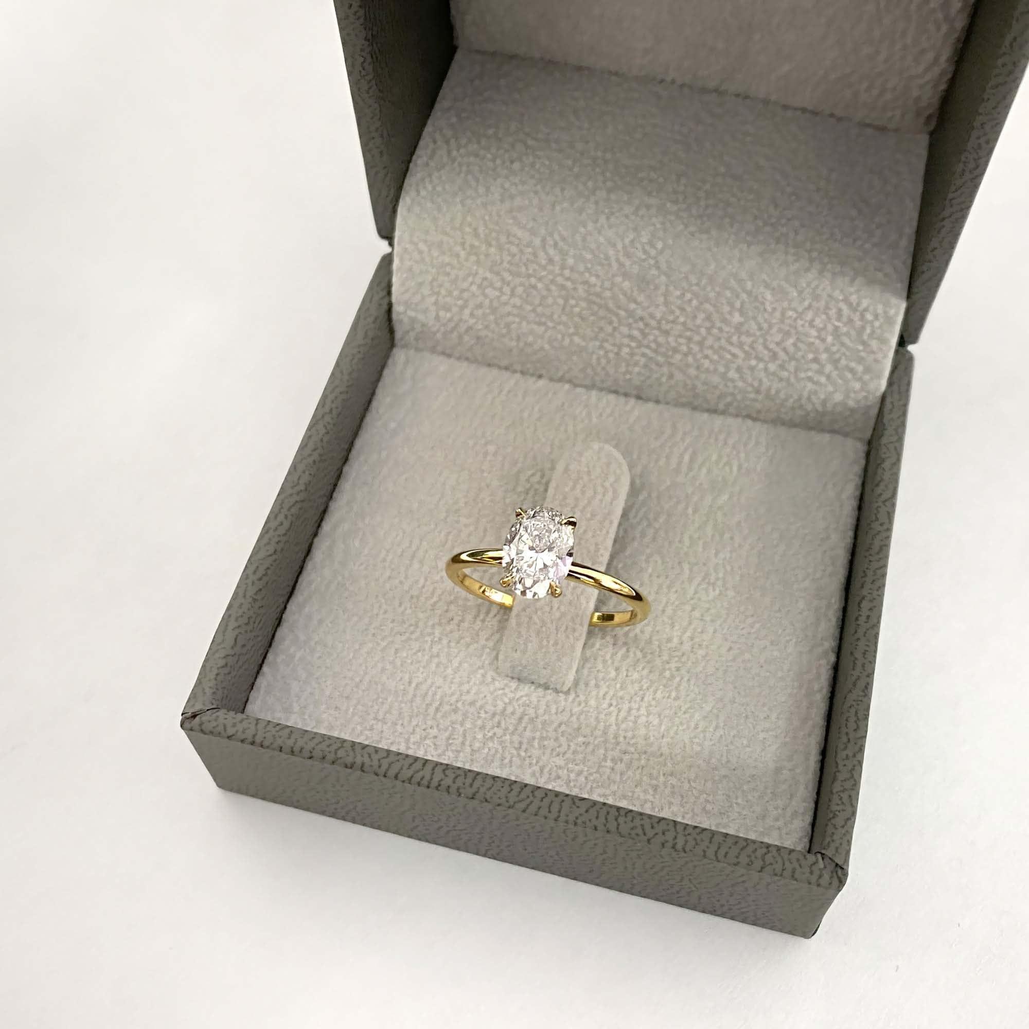 Texas Solitaire Lab Grown Diamond Engagement Ring