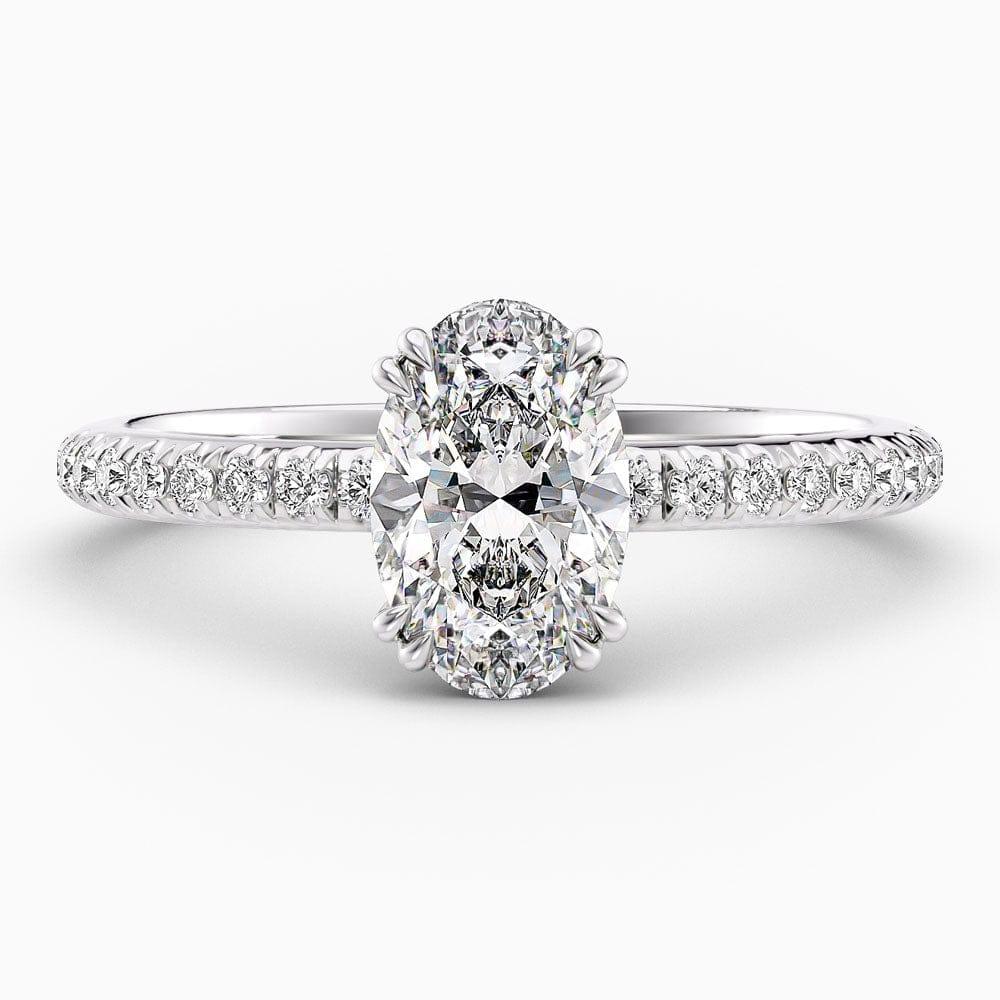 New York Hidden Halo Lab Grown Diamond Engagement Ring - Featured Image