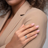 2 Carat Oval Cut Hidden Halo Lab Grown Diamond Engagement Ring