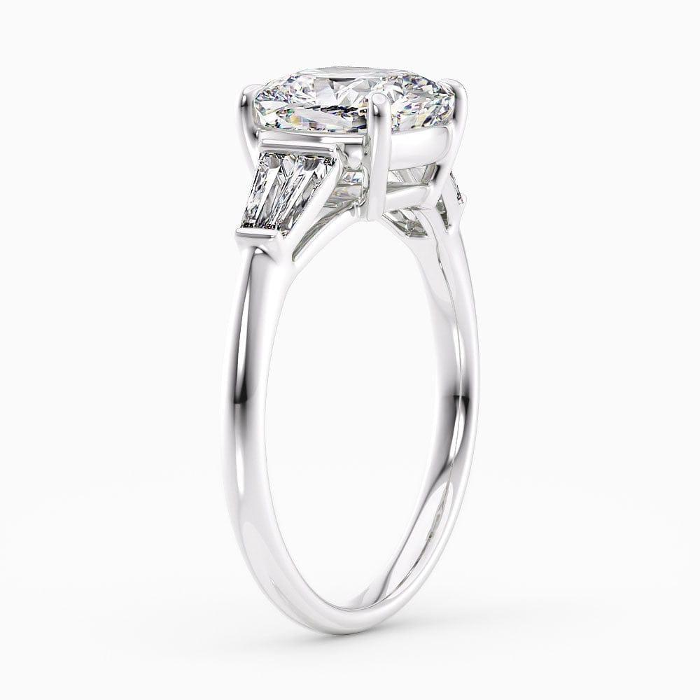 Tyra Unique Three Stone Lab Grown Diamond Engagement Ring