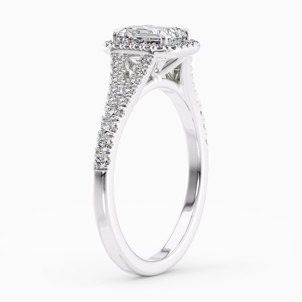 Daisy Halo Lab Grown Diamond Engagement Ring