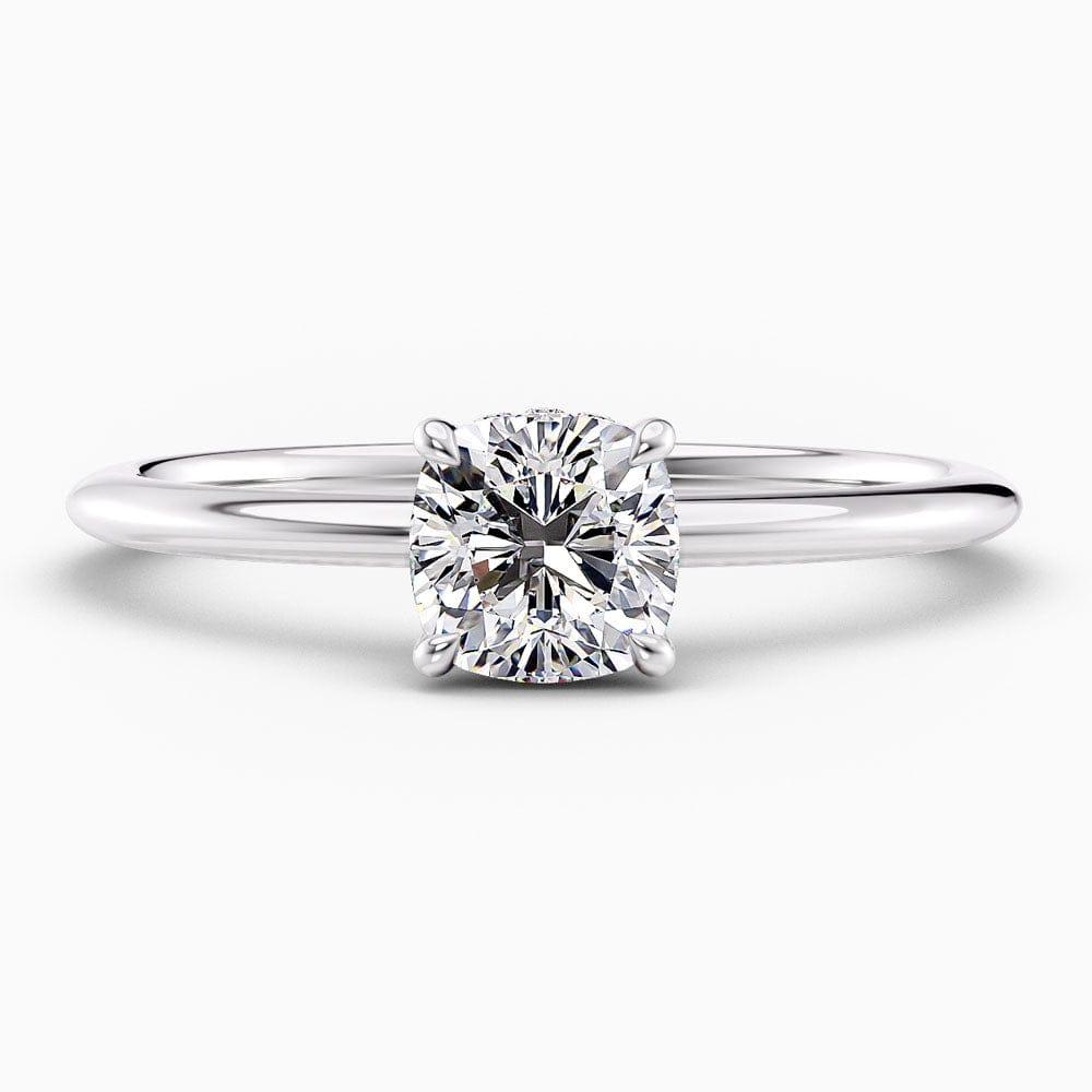 Aldari Hidden Halo Lab Grown Diamond Engagement Ring - Featured Image