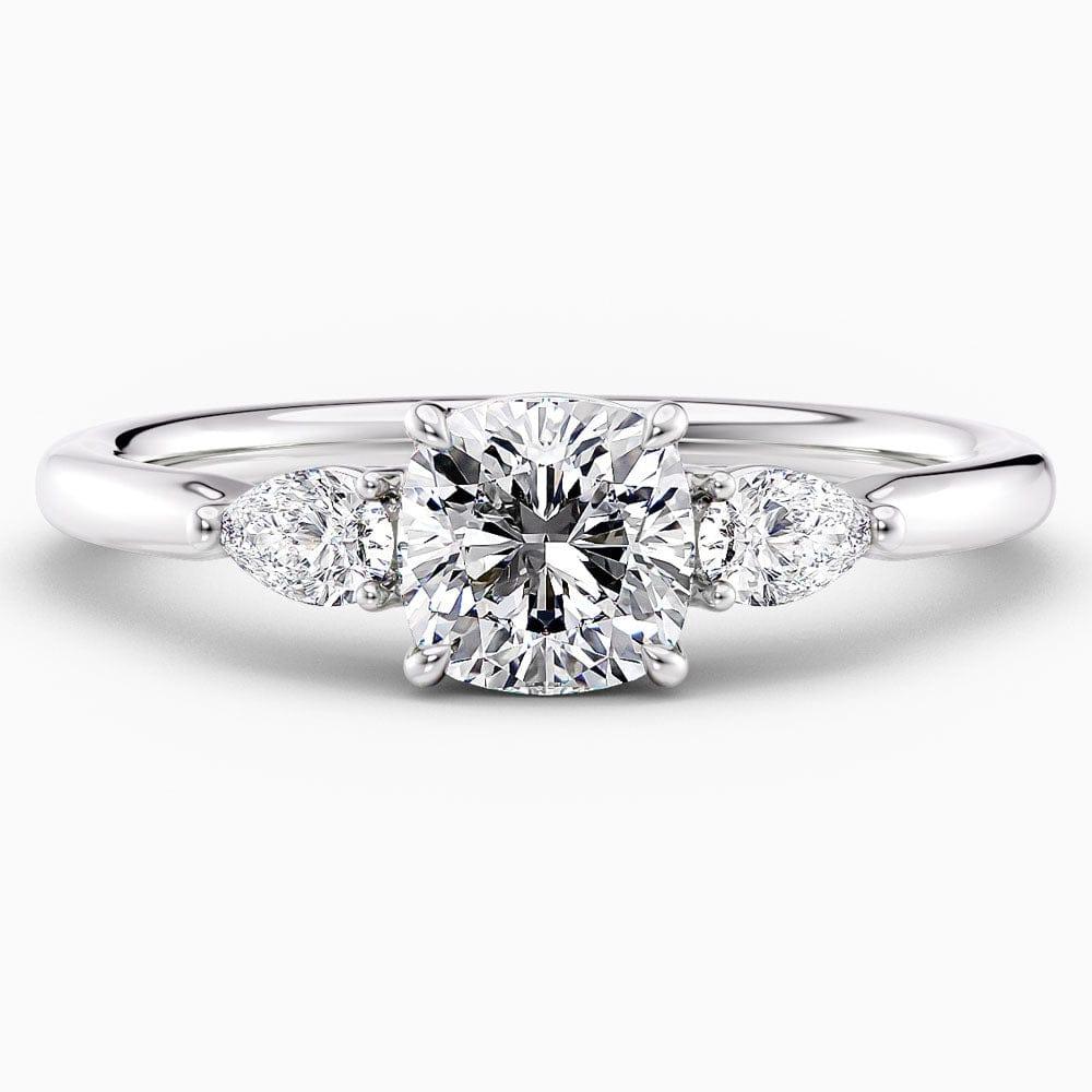 Ivy Three Stone Lab Grown Diamond Engagement Ring