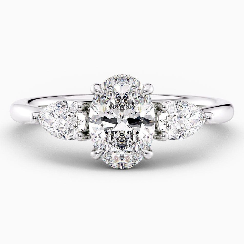 Katya Three Stone Lab Grown Diamond Engagement Ring