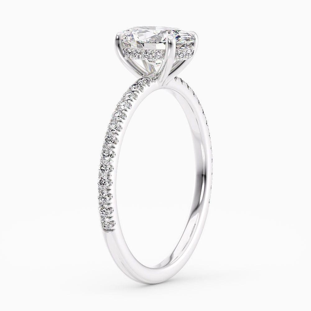 Jolene Hidden Halo Lab Grown Diamond Engagement Ring