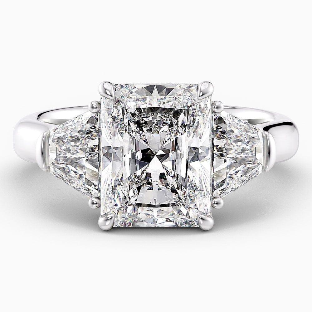 Marlene Three Stone Lab Grown Diamond Engagement Ring - Featured Image