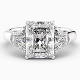 Radiant Cut Three Stone Lab Grown Diamond Engagement Ring