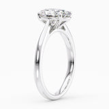 1.50 Carat Oval Cut Solitaire Natural Diamond Engagement Ring GIA Certified