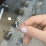 2 Carat Round Shape Pave Setting Moissanite Engagement Ring