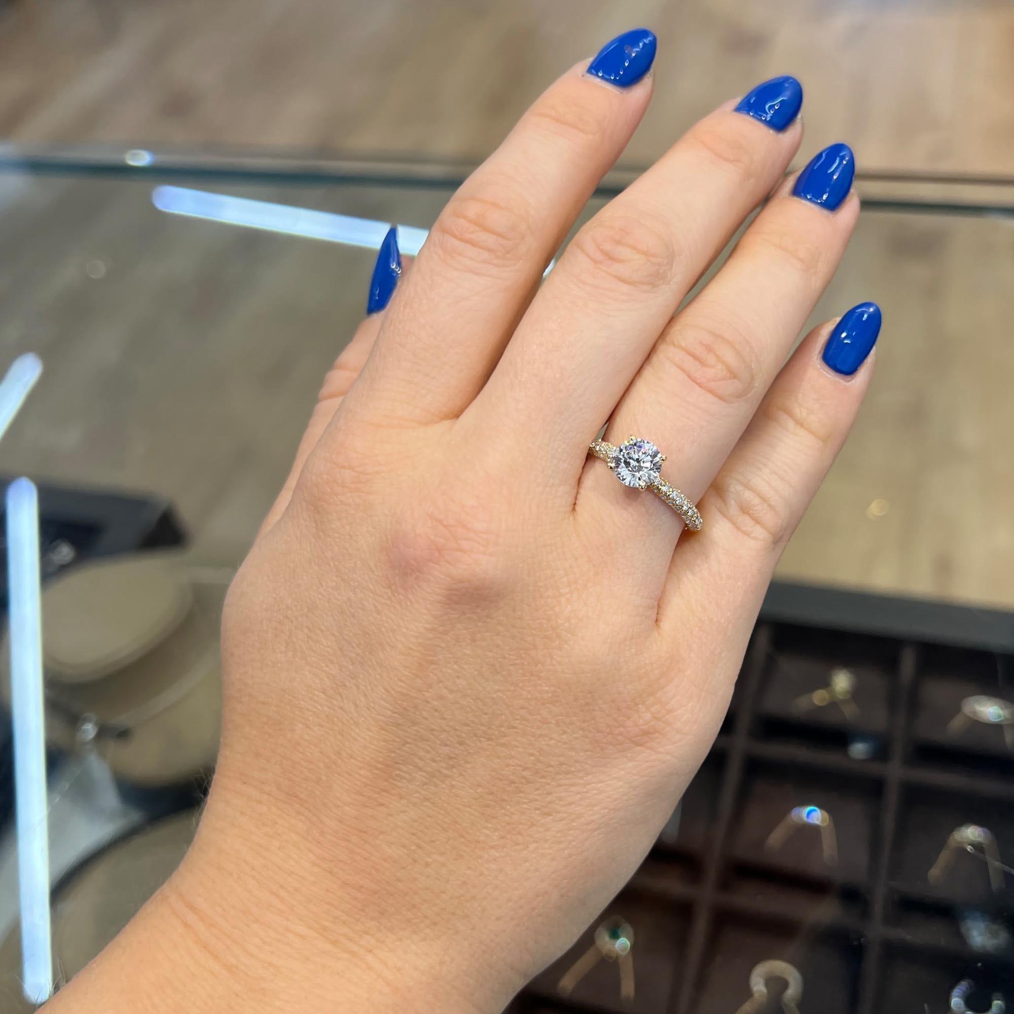 Avery Hidden Halo Lab Grown Diamond Engagement Ring