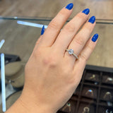 1.50 Carat Round Shape Hidden Halo Moissanite Engagement Ring