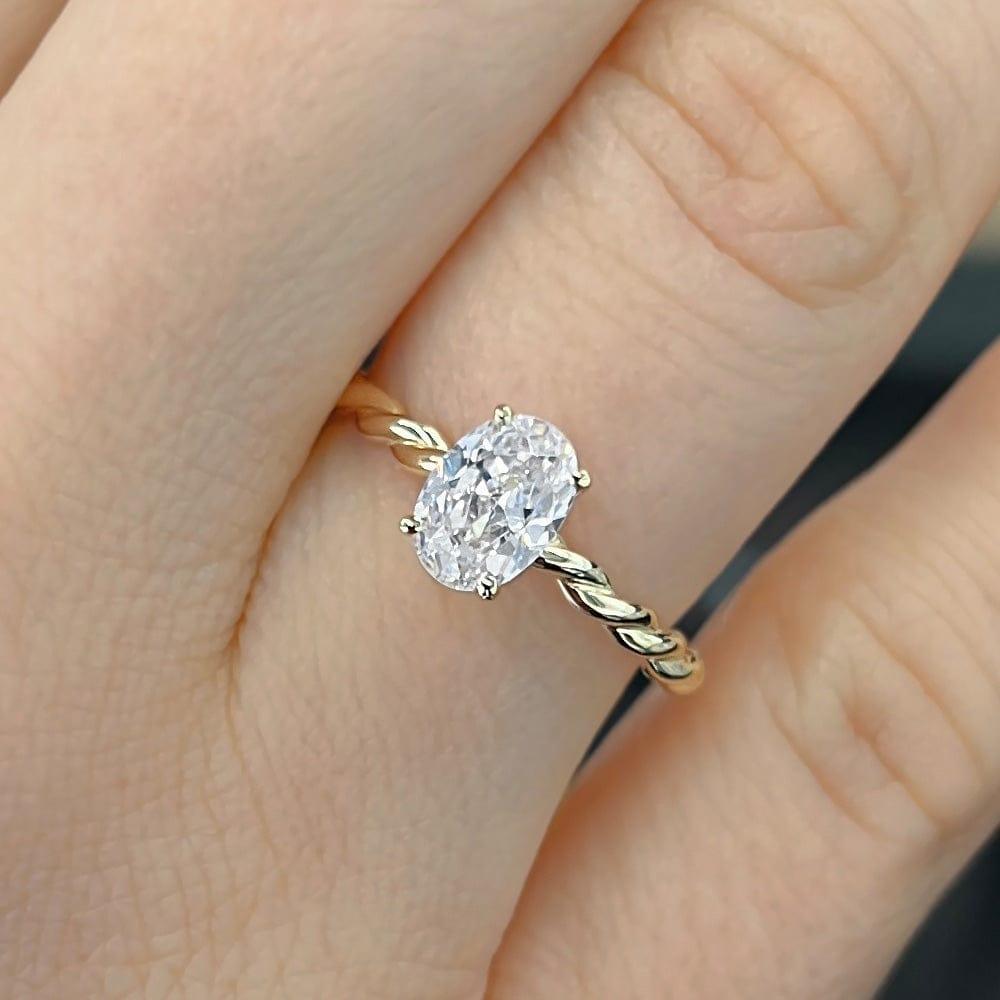 Arya Solitaire Lab Grown Diamond Engagement Ring - Featured Image