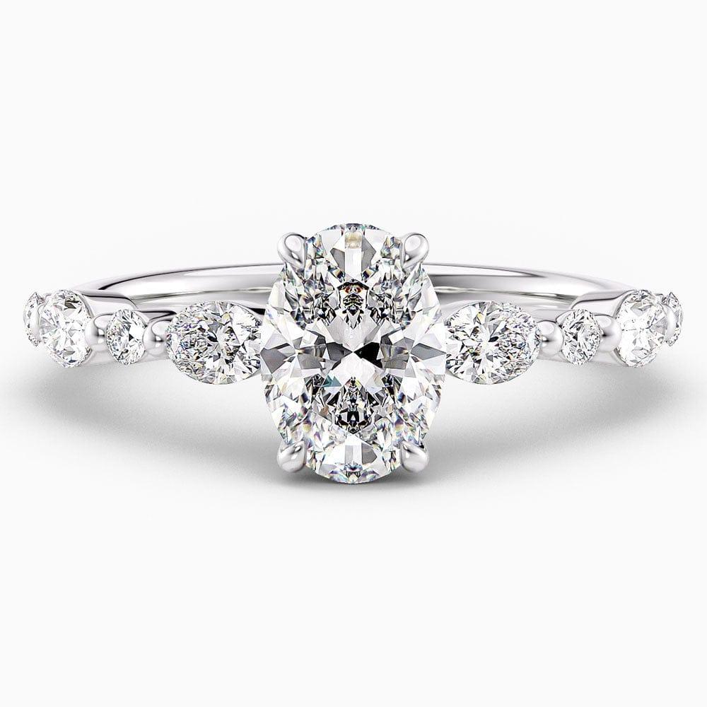 Fay Shared Prong Lab Grown Diamond Engagement Ring