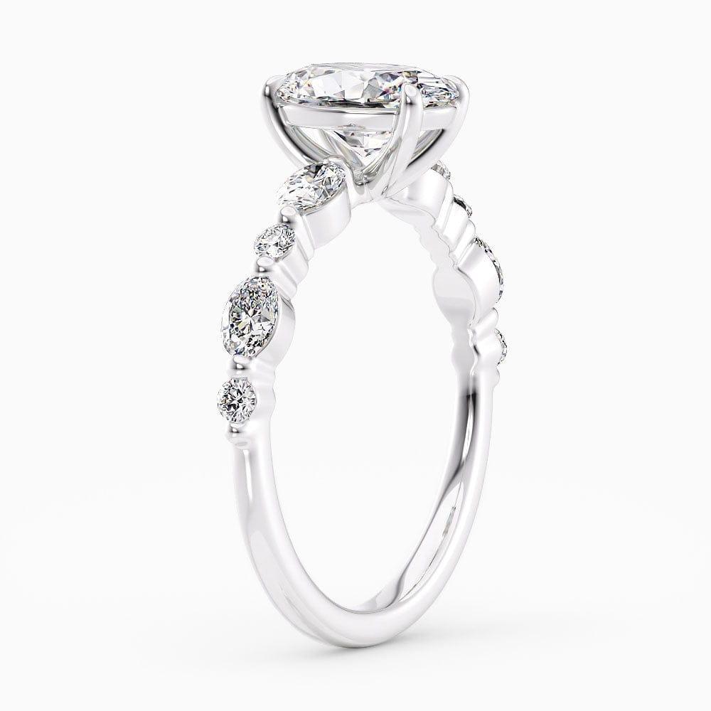 Fay Shared Prong Lab Grown Diamond Engagement Ring