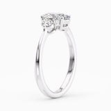 1.30 Carat Oval Cut Three Stone Natural Diamond Engagement Ring GIA Certified