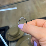 1.30 Carat Oval Cut Three Stone Lab Grown Diamond Engagement Ring