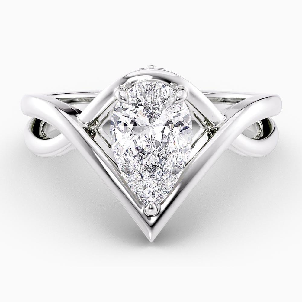 Tayla Twist Shank Lab Grown Diamond Engagement Ring - Featured Image